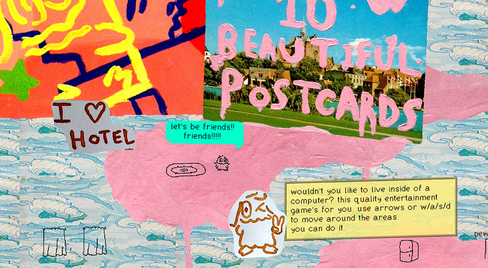 The first screen of 10 Beautiful Postcards.