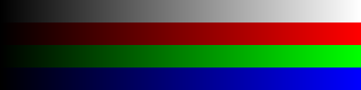 A color ramp for RGB888.