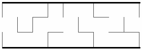 A nested 3x1 maze.