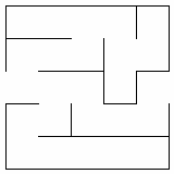 A maze you might see when using a recursive backtracker algorithm.