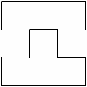A 3x3 maze.