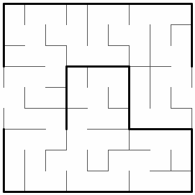 A 3x3 maze with 3x3 submazes nested in each cell.